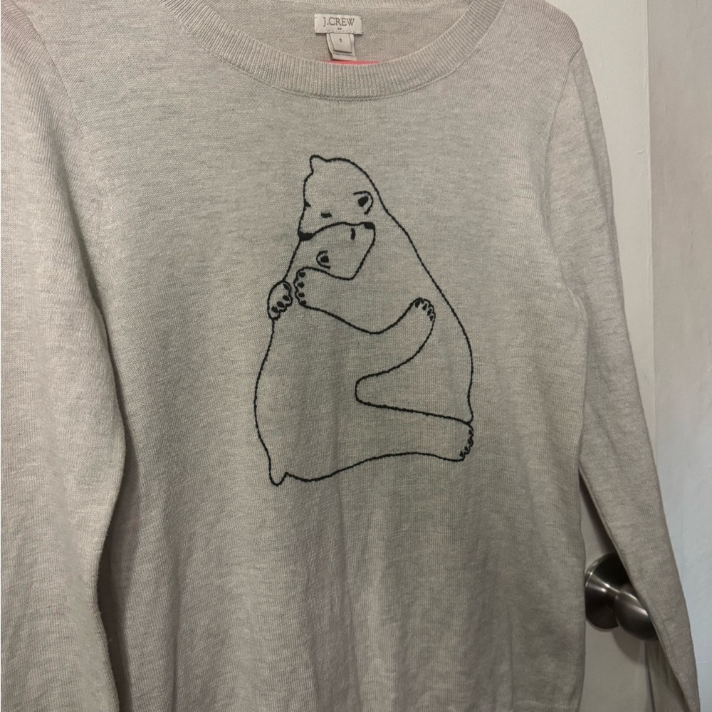 J. Crew hugging bears sweater SZ small